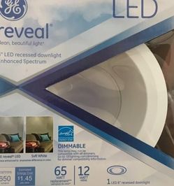 GE General Electric 6″ LED Recessed Downlight Enhanced Spectrum 65 Watt