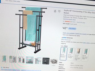 Kayfia 40" Freestanding 3-Tier Towel Rack