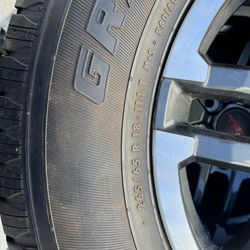 Toyota Tacoma TRD 18” rims and tires