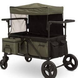 Jeep Deluxe Wrangler Stroller Wagon With Cooler Bag