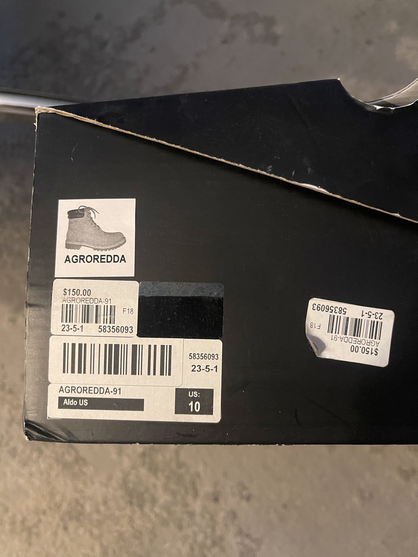 Aldo Mens Black Boots