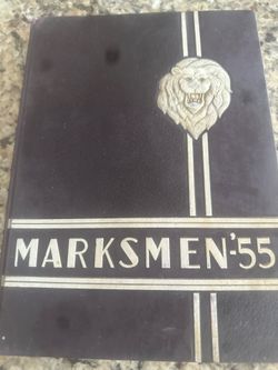 Vintage St. Mark’s Markmen yearbook 1955