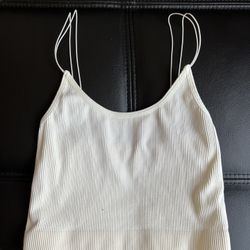 white cropped tank 