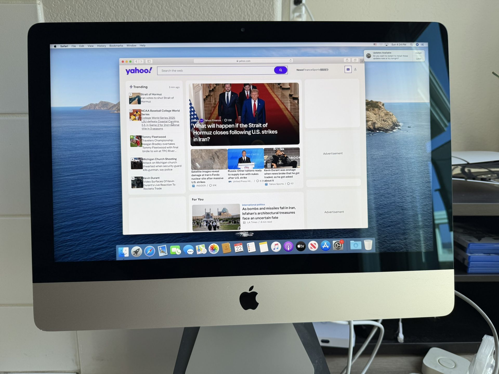 2019 Apple iMac 4K 21.5" Intel i3 3.6GHz 8GB RAM 1TB HDD Silver A2116
