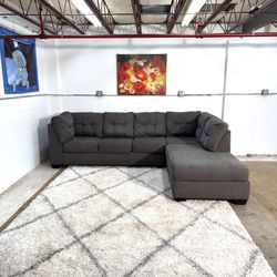 Grey Sectional Couch With