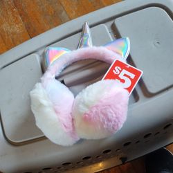 Brand New Unicorn Earmuffs Five Bucks