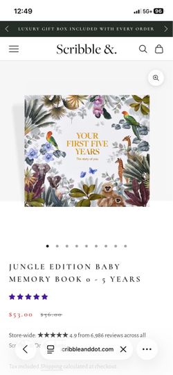 Scribble&. Your first five years baby book - jungle