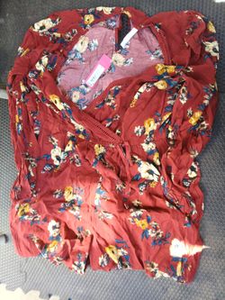 Burgundy romper
