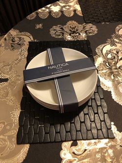 Se Venden Platos Nuevos Marca Náutica Son 4 Color blanco