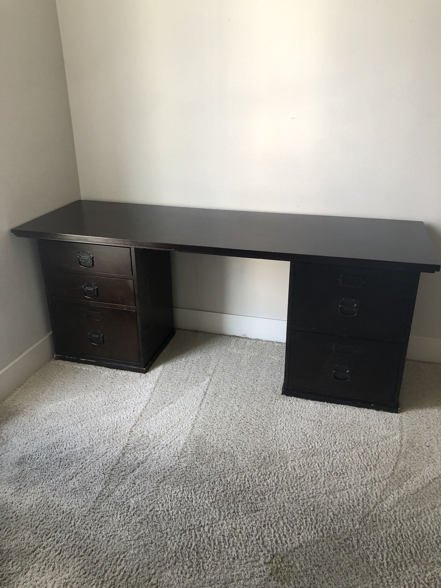 Pottery Barn “Bedford” Rectangle Desk Espresso for Sale in West