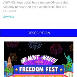 Almost Nakey Freedom Fest 7/5