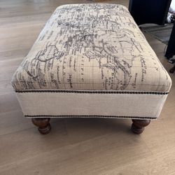Upholstered ottoman