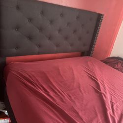 Cloth Linen Goth Full Size Bed Frame 