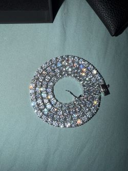 6 Ice Diamond Tennis Chain 22in