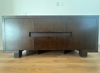 Dark Brown Wood Sideboard / Media Console