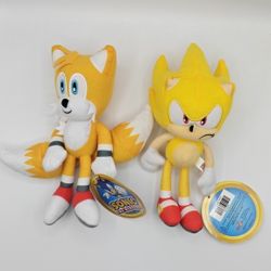 Super Sonic & Tails Small Plushies Great Eastern ENTERTAINMENT 