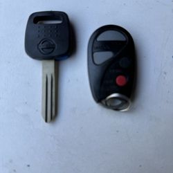 Key Fob And Blank Key For Nissan Maxima