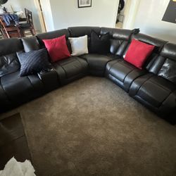 Chocolate Brown Couch 