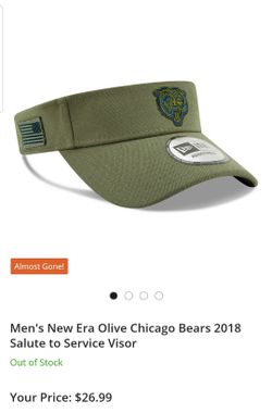 Chicago Bears salute to service visor.