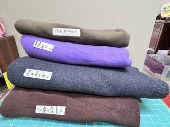 3 FLEECE FABRICS EACH INDIVIDUALLY PRICED