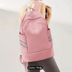 Brand new foldable backpack with shoe pocket