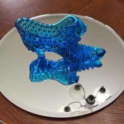 Hobnail Glass Shoe