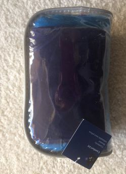 NEW! Travel Comfort Kit: Travel blanket and inflatable neck pillow in carrying case