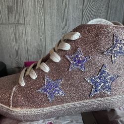 New.. Girls Glitter Star Boots