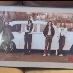 Beatles Glassed Picture Frame