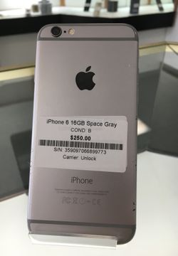 iPhone 6 16GB Space Gray Unlock for all Carriers