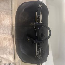 🔥 Authentic Louis Vuitton Keepall Bandoulière 50 Monogram Shadow calf skin Leather Duffle Bag 🔥