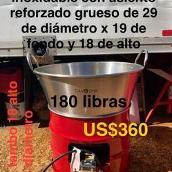 Set De Cazo Chicharrónero Con Asiento Reforzado Grueso 