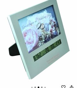 Countdown Clock with Large Digital Display Day Timer is Also a 4x6 Picture Frame