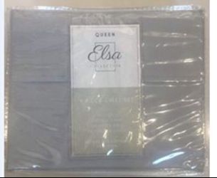 4 Piece Sheet Set Gray Color Microfiber fabric