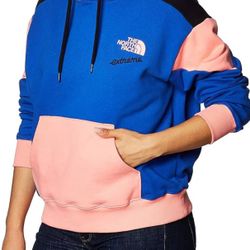NEW The North Face Extreme Colorblock Hoodie (Blue/Pink) – Size L