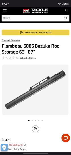 Flambeau 6085 Bazuka Rod Storage Case