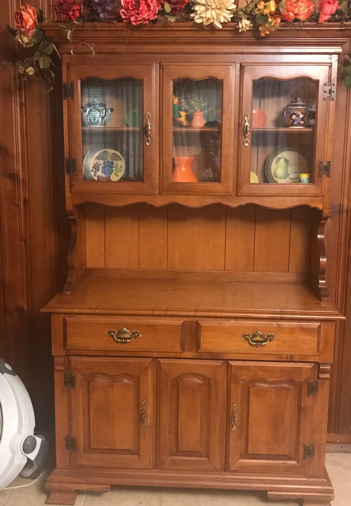 China cabinet, table and desk