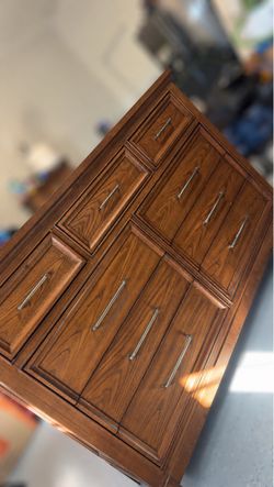 9 Drawer brown dresser