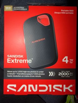 SanDisk Extreme 4TB Portable SSD