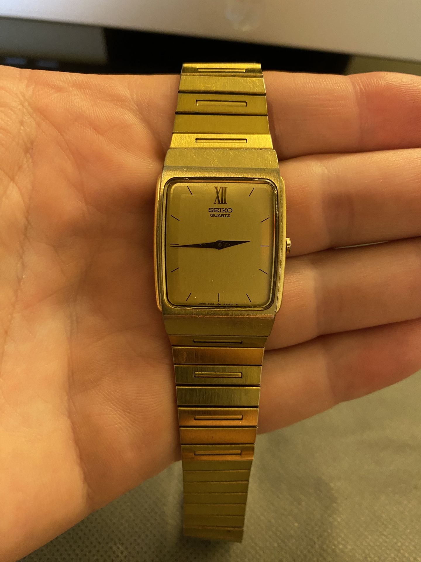 Vintage Men’s Gold Seiko Watch.