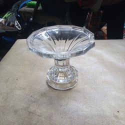 Crystal Glass Candle Holder 