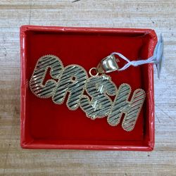 14k Gold “CASH” Pendant 6.6g