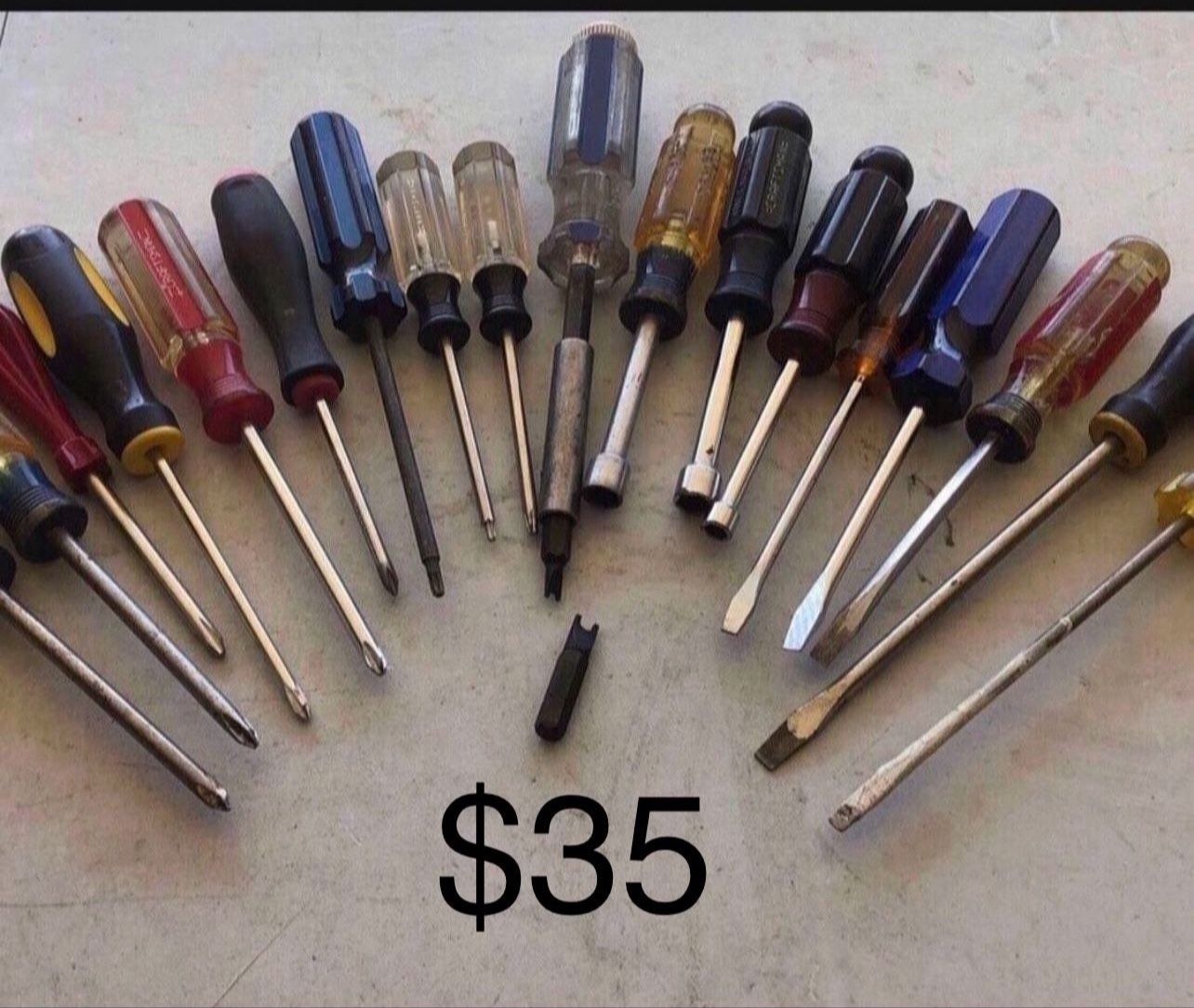 Screwdrivers (Assorted) Selling All $35
