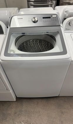 Samsung Top Load Washer – Glass Lid, Stainless Tub, HE