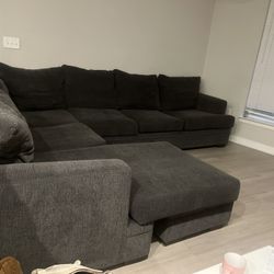 Dark Grey 6 Sectional Couch