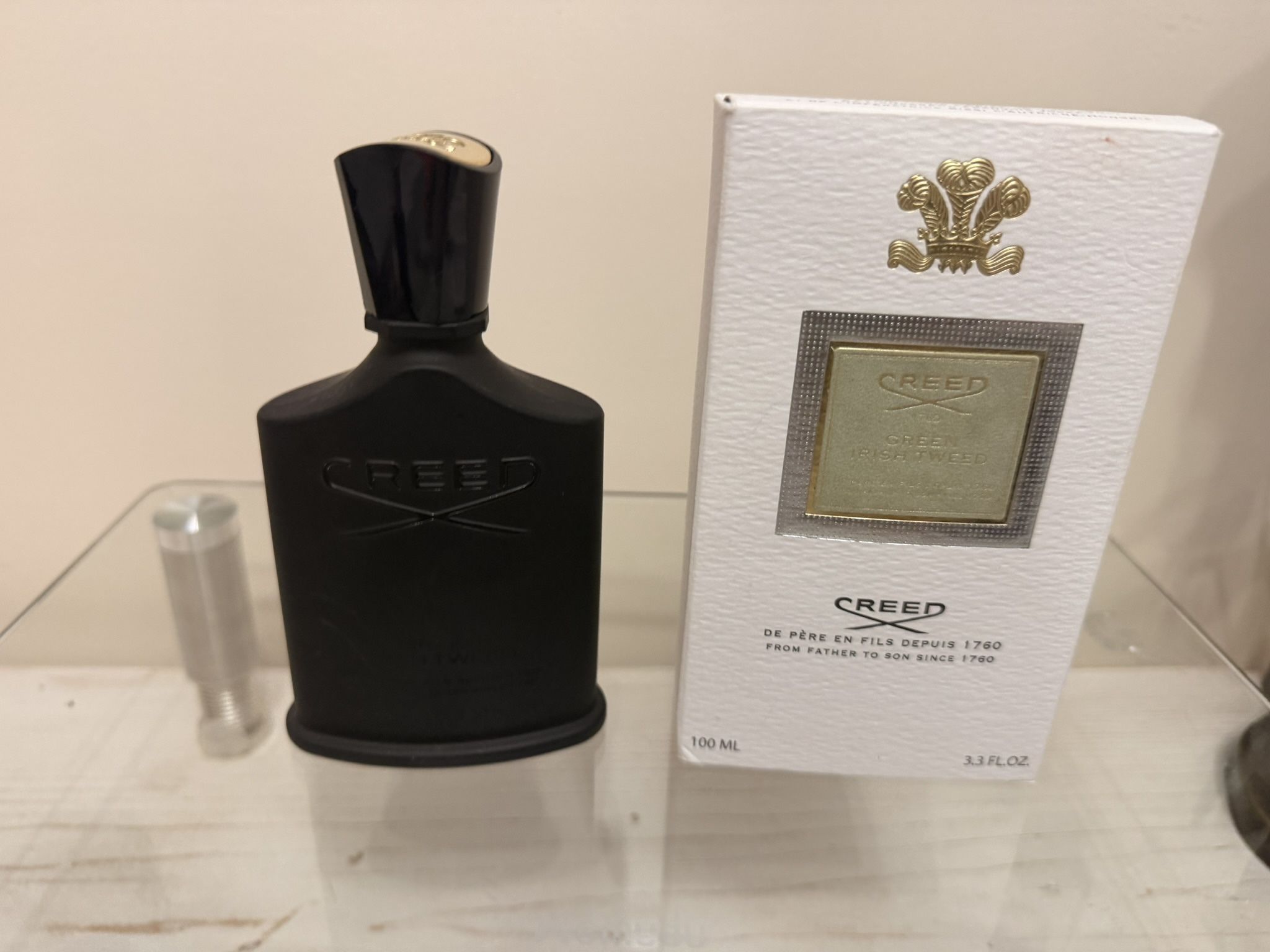 Creed Green Irish Tweed Eau de Parfum in a 100 ml (3.3 oz) bottle with Box