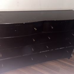 Brown Wood Dresser 