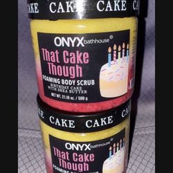 🎁 2 ONYX FOAMING BODY SCRUB 🎂THAT CAKE THOUGH BIRTHDAY CAKE 🎂