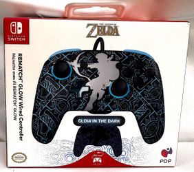 PDP - REMATCH Wired Controller Zelda Glow In The Dark for Nintendo Switch 