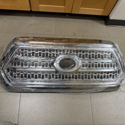 2016-2022 Toyota Tacoma Chrome Front Bumper Upper Grille Assembly Hood  Grill